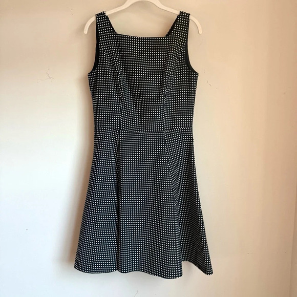 Lauren Ralph Lauren Navy Polka Dot Dress - Size 8 - Picture 2 of 12